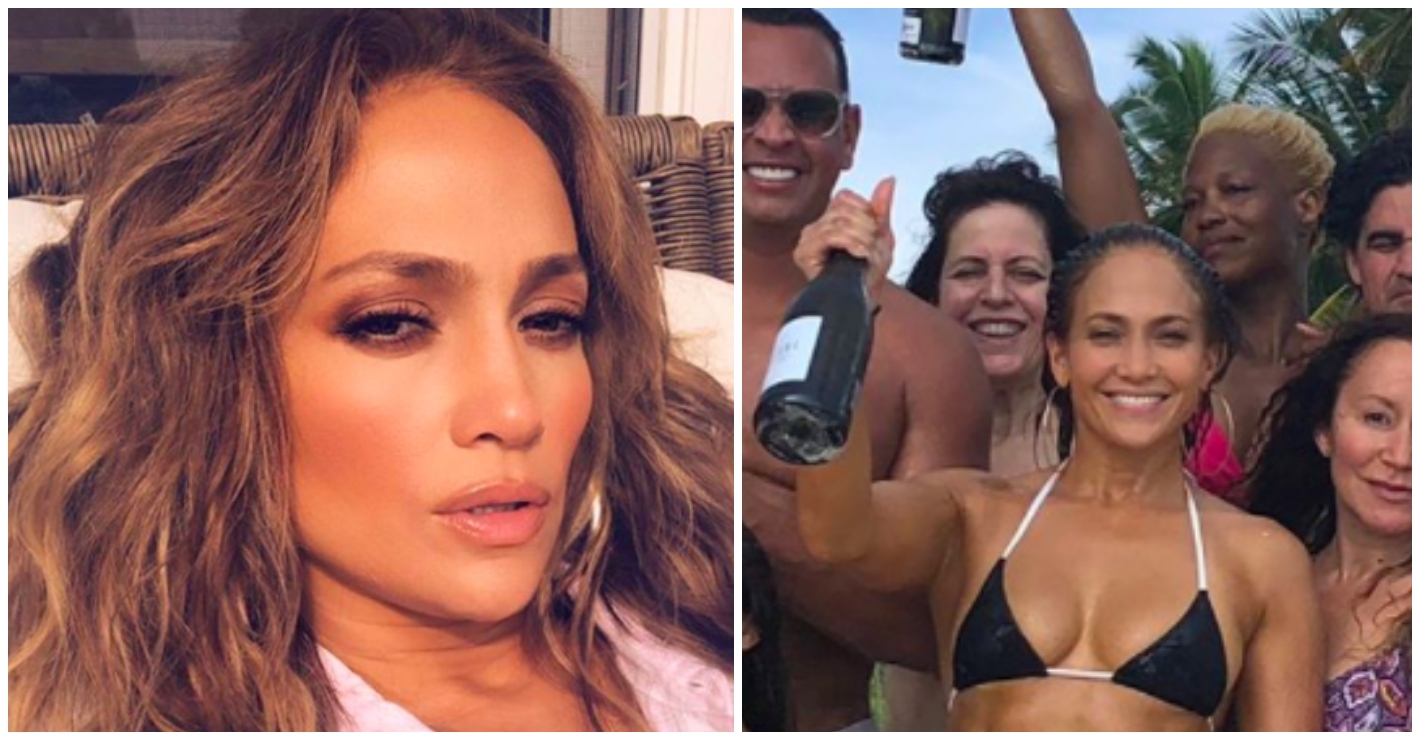 Jennifer Lopez Shows Of Rock Hard Abs In Celebration Of